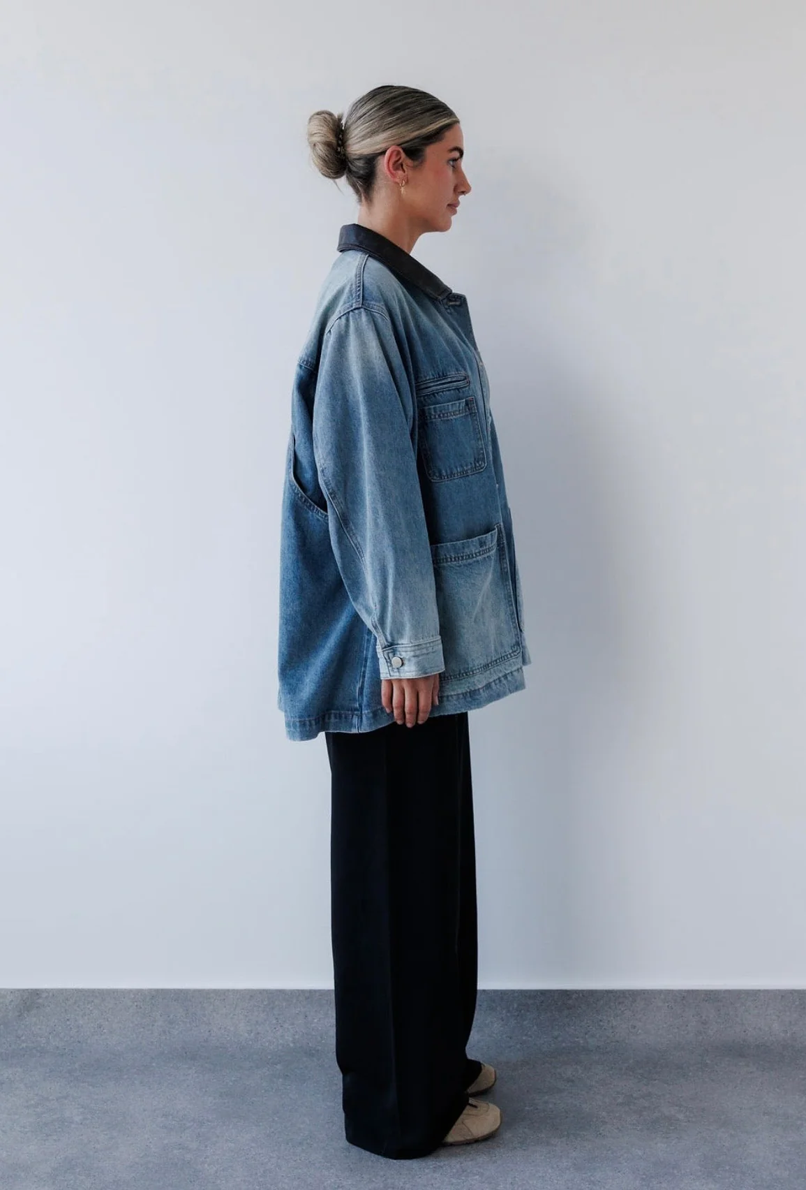Charlie Jacket in Blue Denim - Image 4