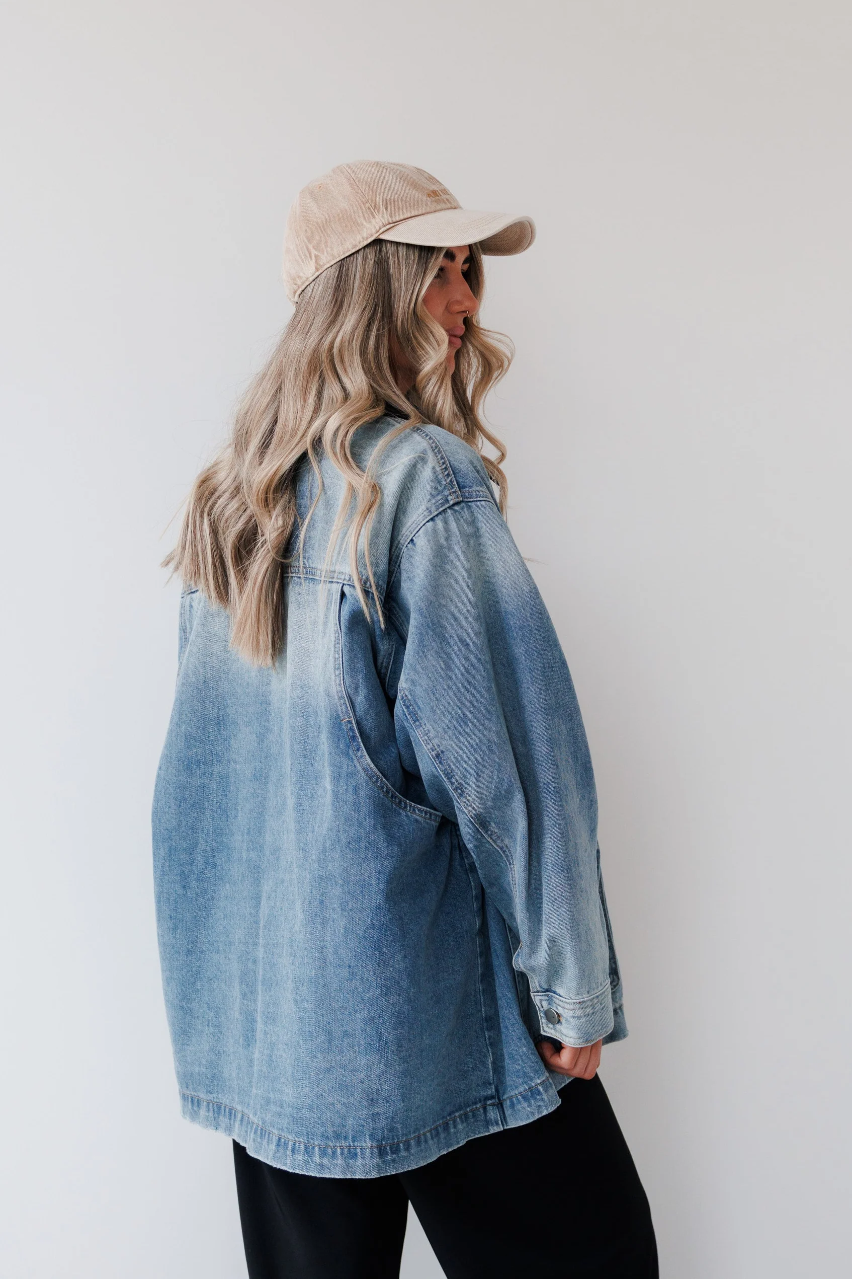 Charlie Jacket in Blue Denim - Image 6