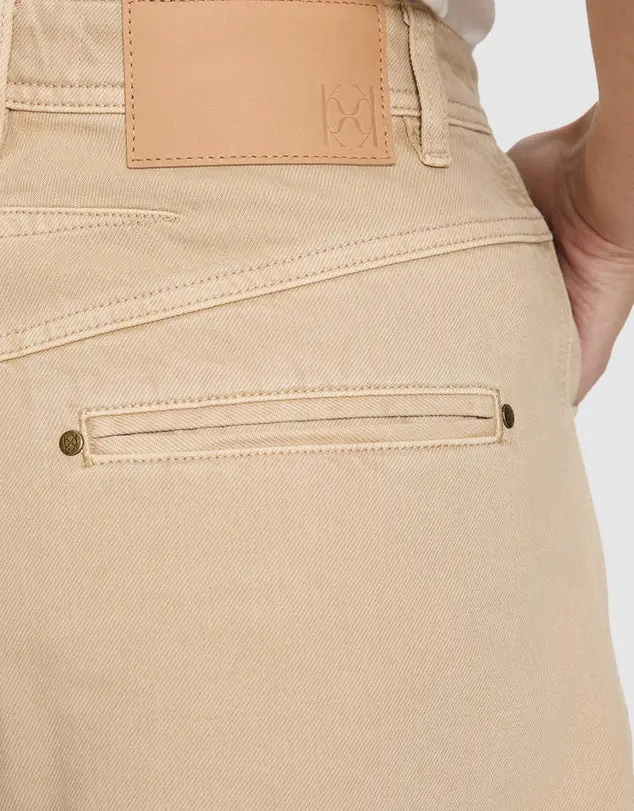 Evie Denim Shorts in Sand - Image 5