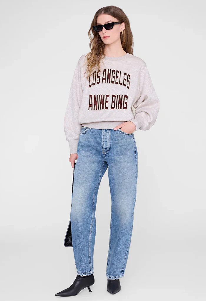 Harry Shrunken Sweatshirt in Oatmeal - Image 3