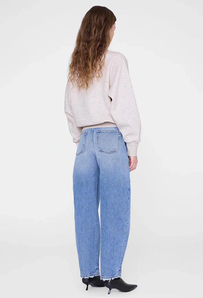 Harry Shrunken Sweatshirt in Oatmeal - Image 4