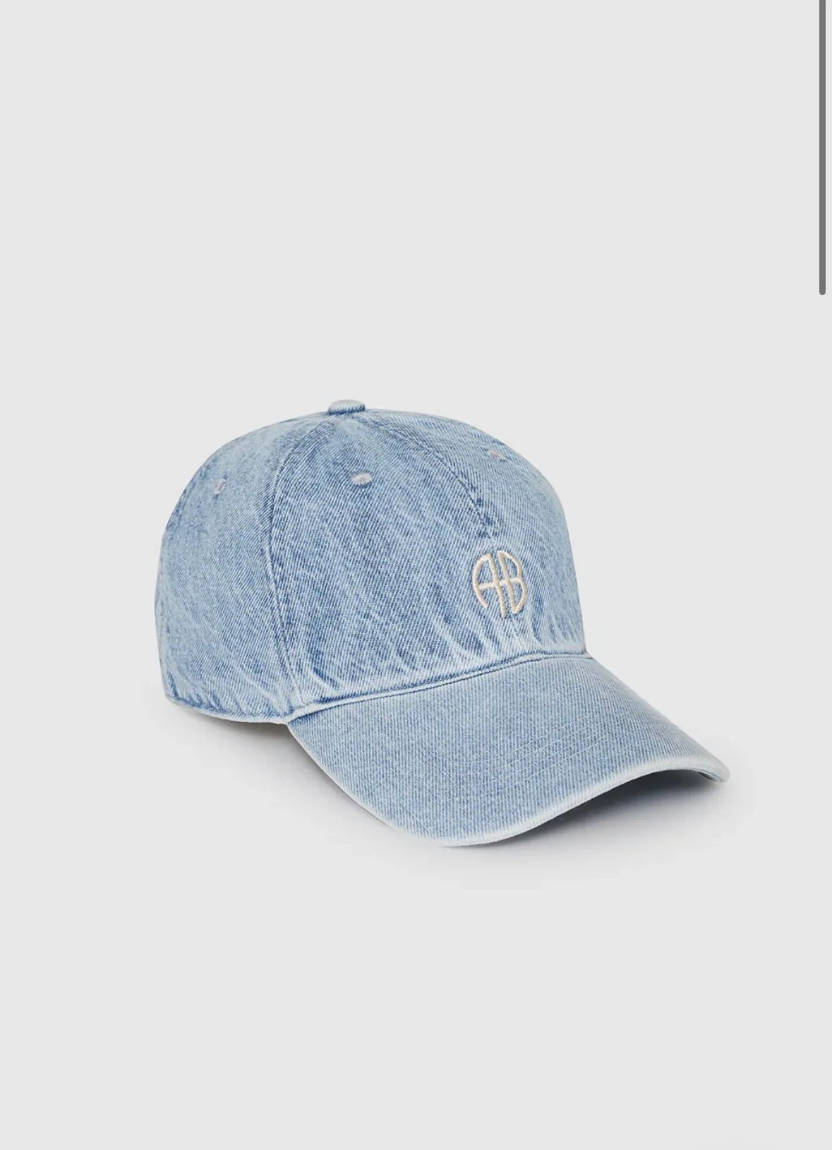Jeremy Cap in Bleached Blue Denim - Image 3