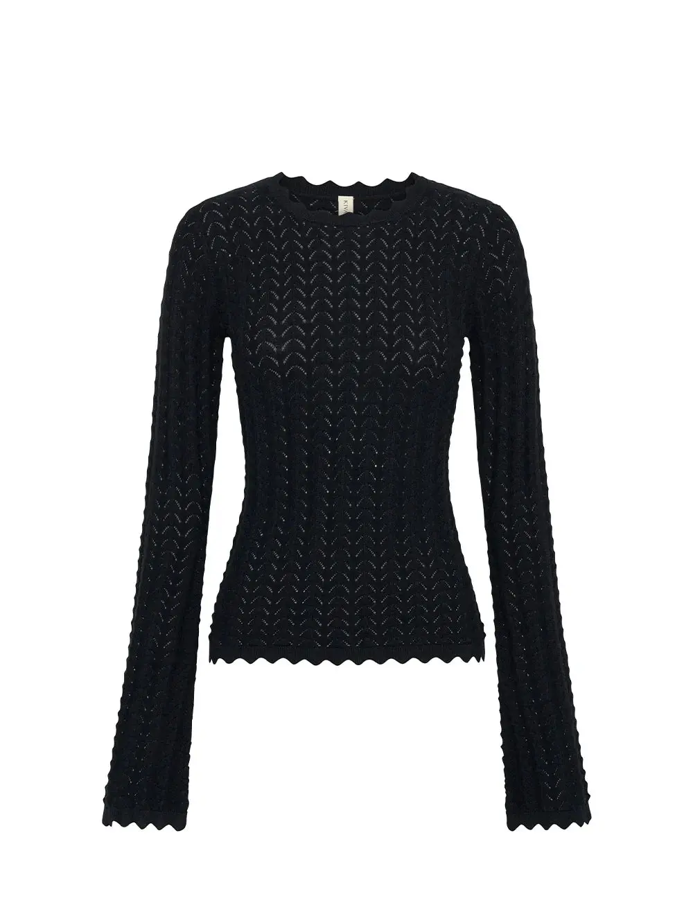Logan Knit Top in Black - Image 8