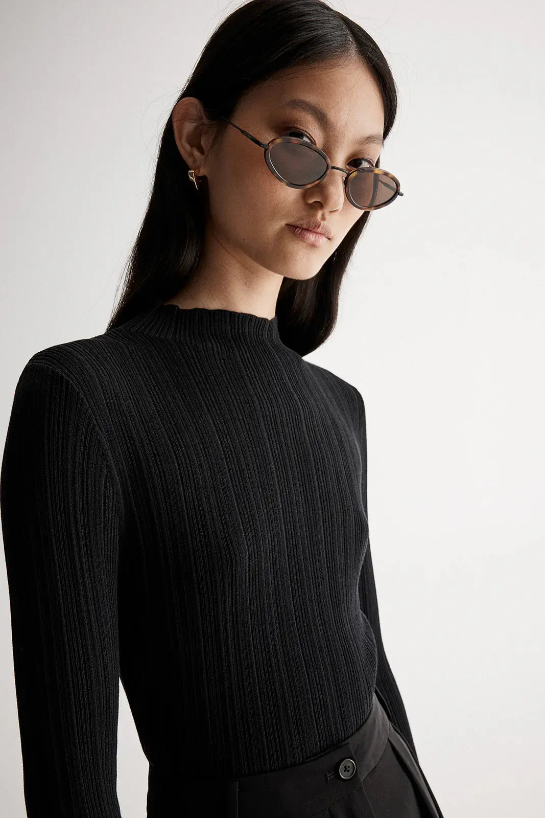 Luella Knit Top in Black - Image 4