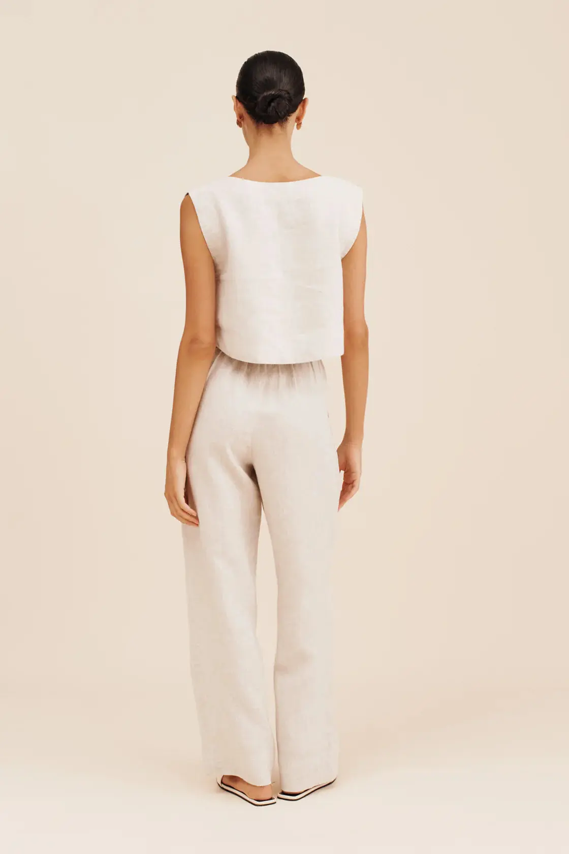 Martina Crop Top in Natural - Image 4