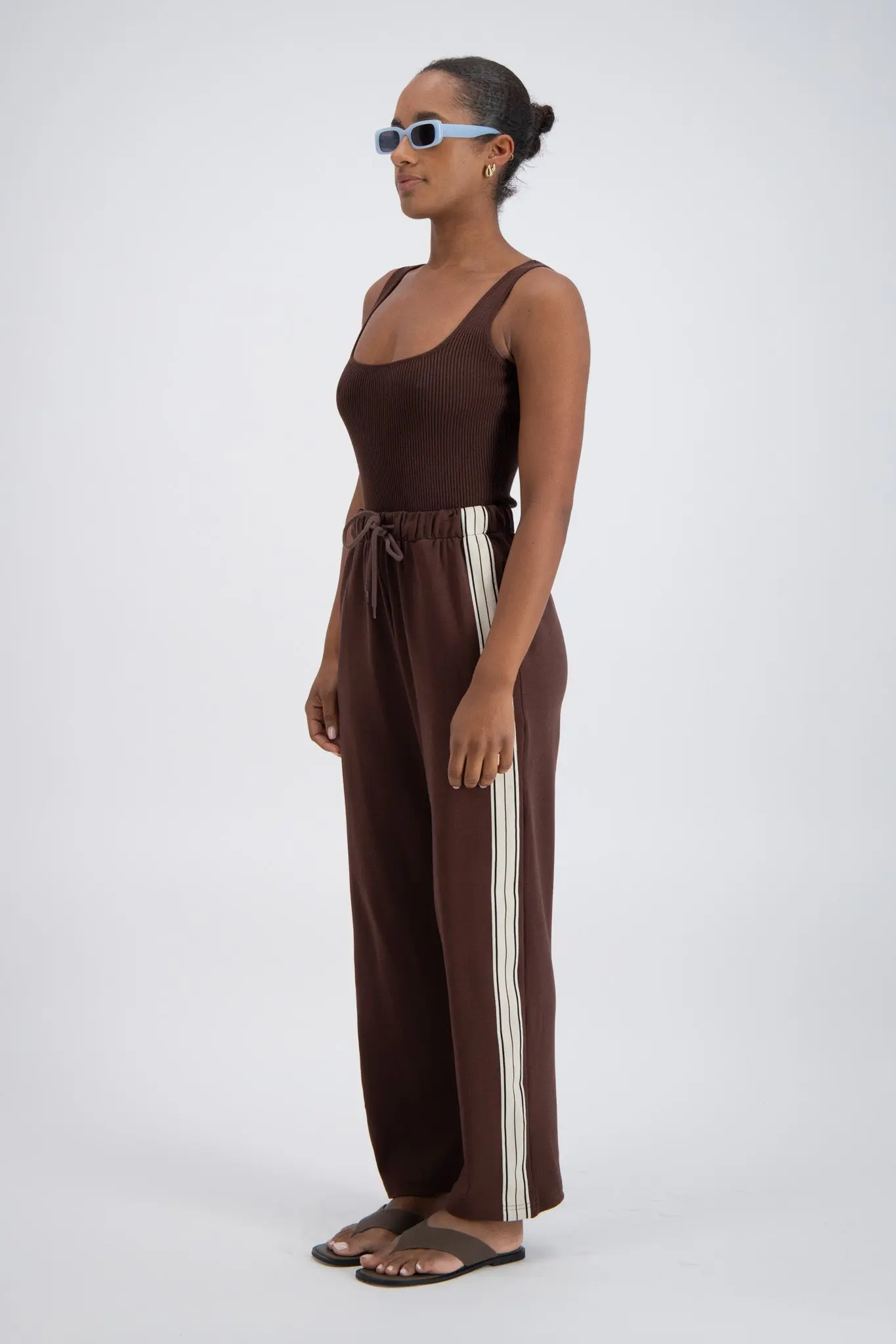 Panarea Trackpant in Brown - Image 3