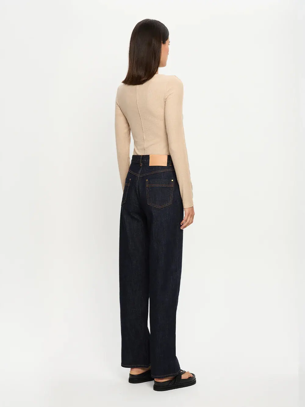 Quinn Knit Top in Taupe - Image 4