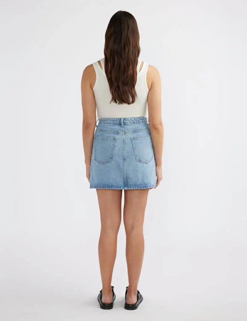 Reese Denim Mini Skirt - Image 3