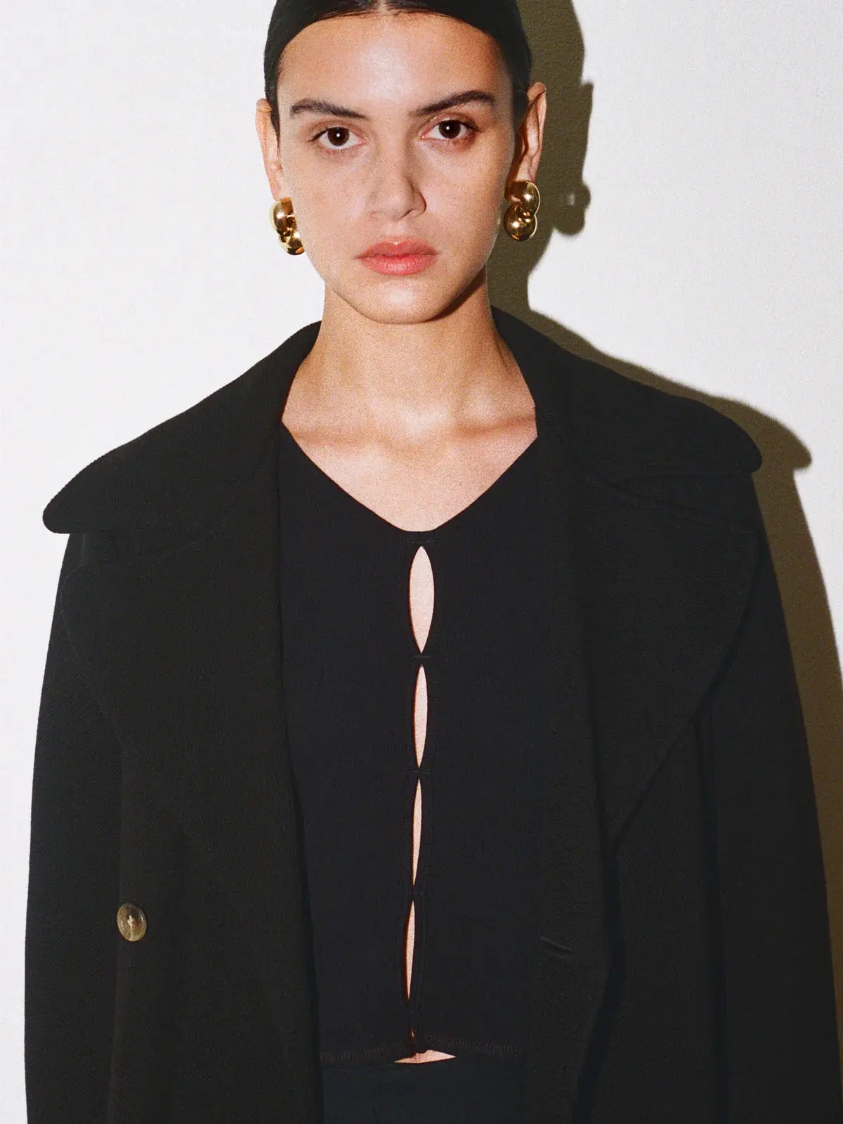 Slim Fit Cutout Detail Rib Top - Image 8